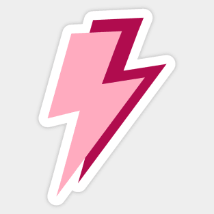 Burgundy and pink Lightning Bolts Sticker